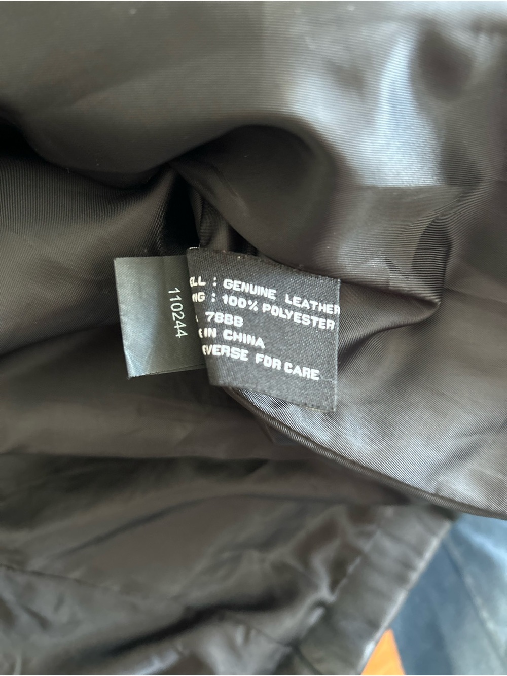 Jones New York Black Calf Leather Mid-Length Overcoat Button Down Lined XL Y2K - Picture 9 of 16